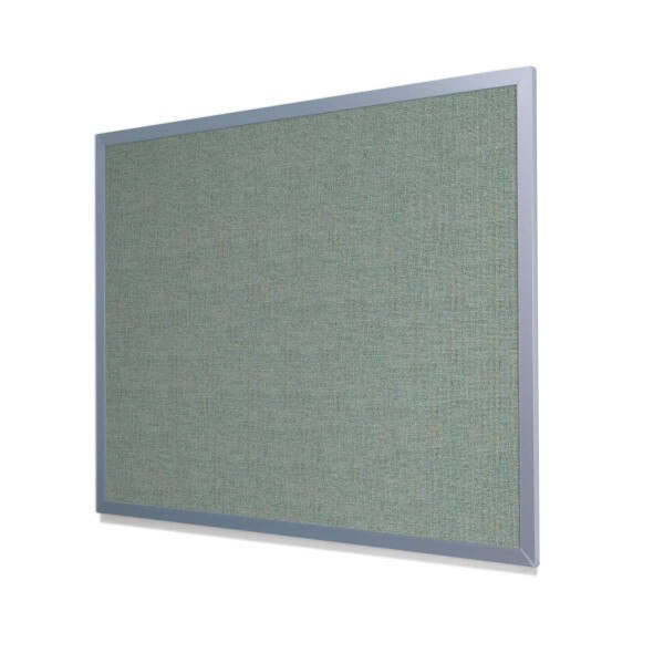 Guilford of Maine FR701 Green Neutral Cork Board with Light Aluminum Frame